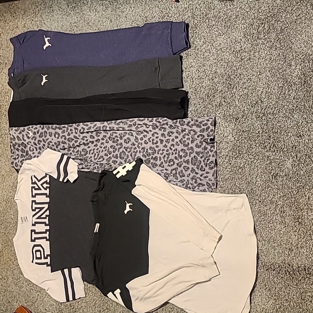 Victoria's Secret PINK Long Sleeve, Small joggers and Leggings Set